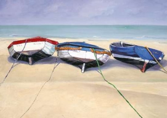 Beach Boats St Ives Canvas Art - Jane Hewlett (20 x 28)