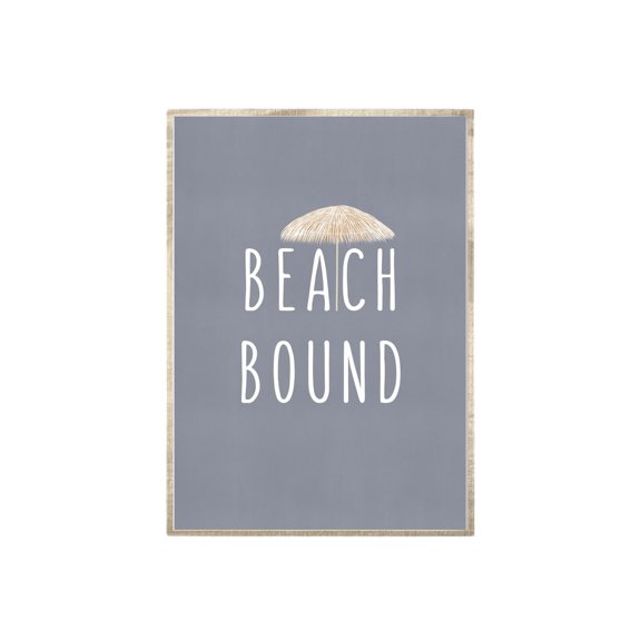 Beach Bound Print, Beach Quote Wall Art, Beach Wall Art, Lake House Art, Beach House Art, Boho Beach Print, Beach Poster Decor, Size 16x24 UNFFRAMED F03.1.8l77