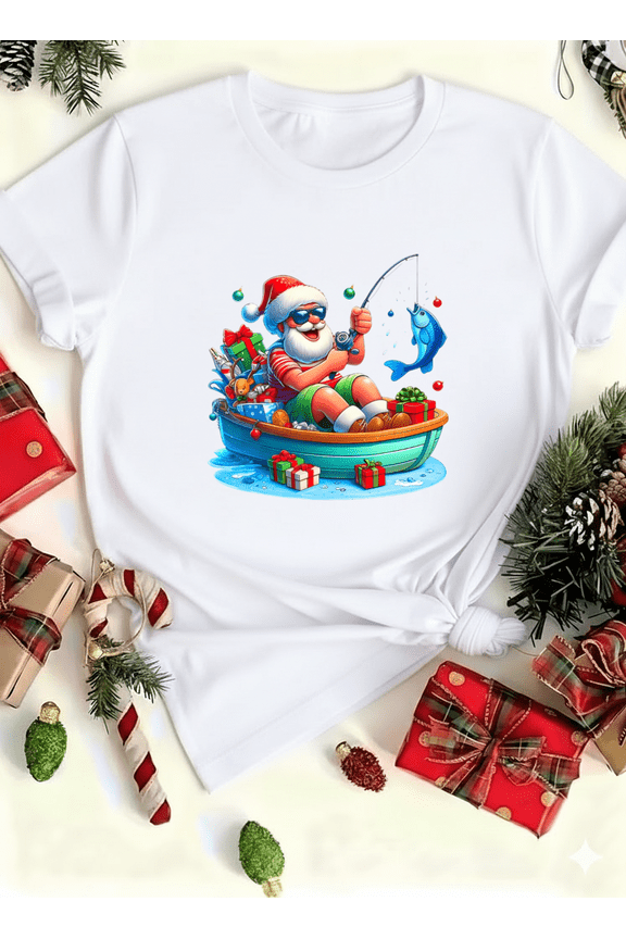 Beach Boy Fishing Holiday Icon July Vibes Cute Kid Style Unisex T-Shirt up to size 5XL