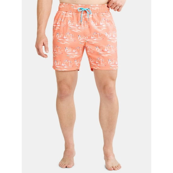 Beach Bros. Men's Swim Trunk, 6.5" inch Inseam, Sizes S-2XL