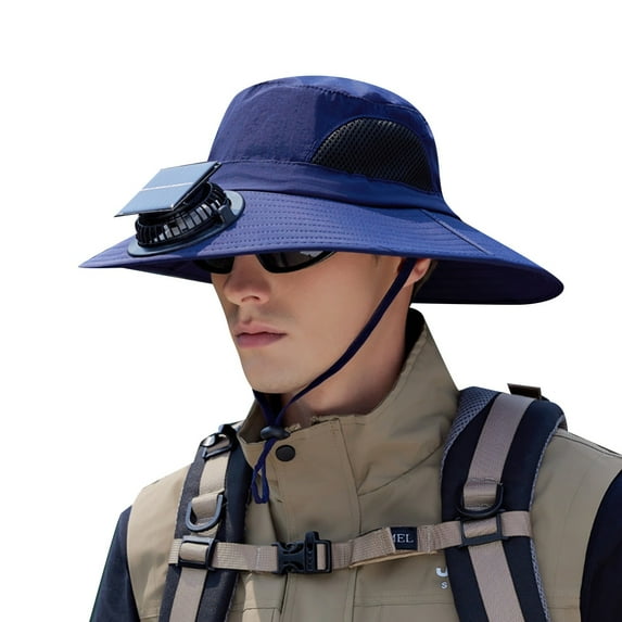 Beach Bucket Hats for Kids - UPF 50+ Sun Protection Summer Solar Fan Bucket Hat For Men Women Wide Brim Sun Outdoor Summer Hiking Fishing Beach Travel Shield