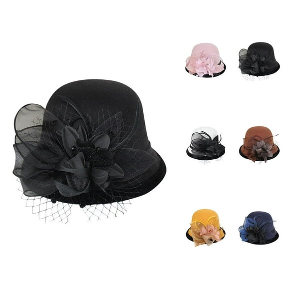 Beach Bucket Hats for Kids - UPF 50+ Sun Protection Summer Women Fashion BeretPainter Hat Cap Vintage Warm Party Top Hat
