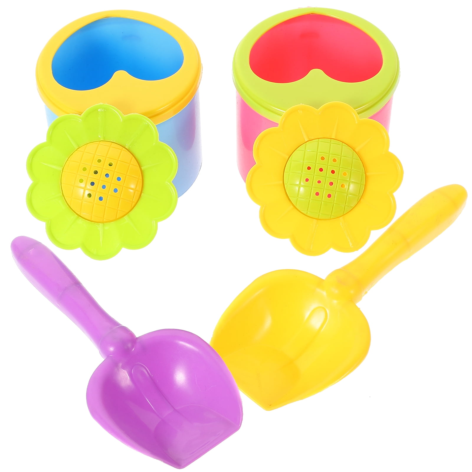 Beach Bucket Toy Plastic Shovel Toys for Kids Watering Can Mini Sand