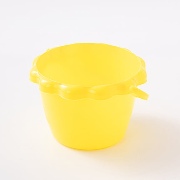 Beach Bucket, Travel Sand Toys for Daughter and Son Outdoor, Beach Vacation Essentials, Camping Traveling, Fun Summer Activities Yellow