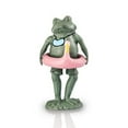 thumbnail image 1 of Beach Buddy Frog Verdigris Green Metal Garden Sculpture, 1 of 1
