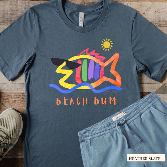 Beach Bum Graphic Tee Unisex Cotton Nature Shirt