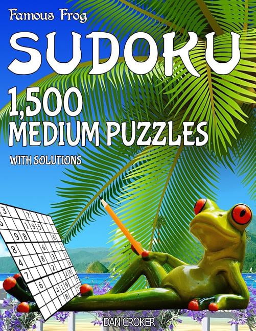 Beach Bum Sudoku Series 2: Famous Frog Sudoku 1,500 Medium Puzzles With Solutions: A Beach Bum Series 2 Book (Paperback)