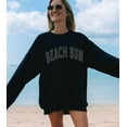 thumbnail image 1 of Beach Bum Sweatshirt, Trendy Varsity Sweatshirt, Aesthetic College Crewneck, Oversized Minimalist Sweater, Vacation Summer Ocean Crewneck Tshirt All Size S-5XL, 1 of 5