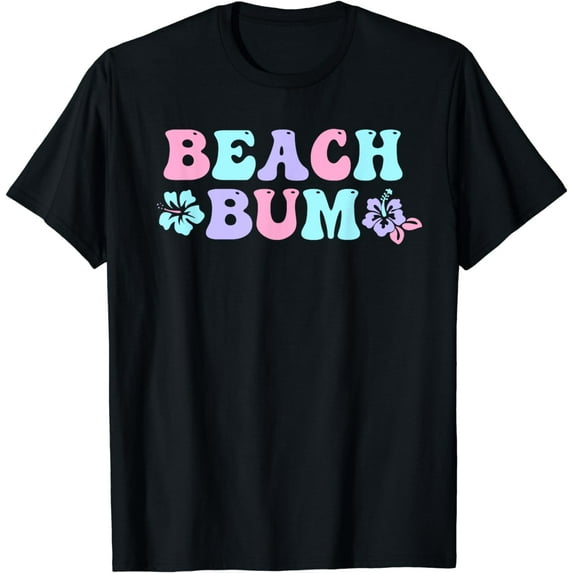 Beach Bum Trendy Vintage Retro T-Shirt