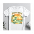 thumbnail image 1 of Beach Bum Tropical Sunset Wave Palm Tree Vintage Graphic T Shirt Hot Trending Shirt, Vintage Birthday Gift, 1 of 4