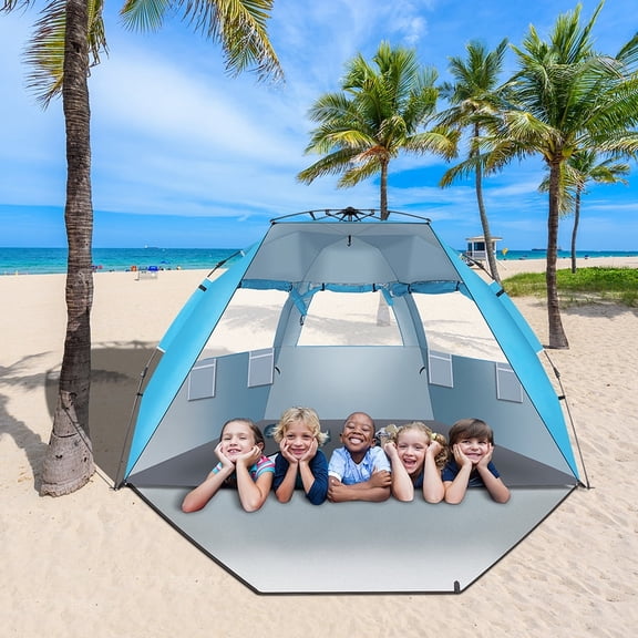 Beach Canopy Shade Tent with UPF 50+UV Protection for 3-4 Person