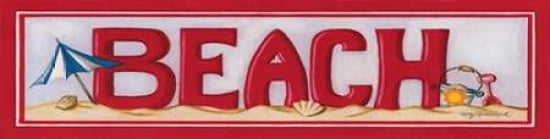 Beach Canvas Art - Kathy Middlebrook (12 x 36)