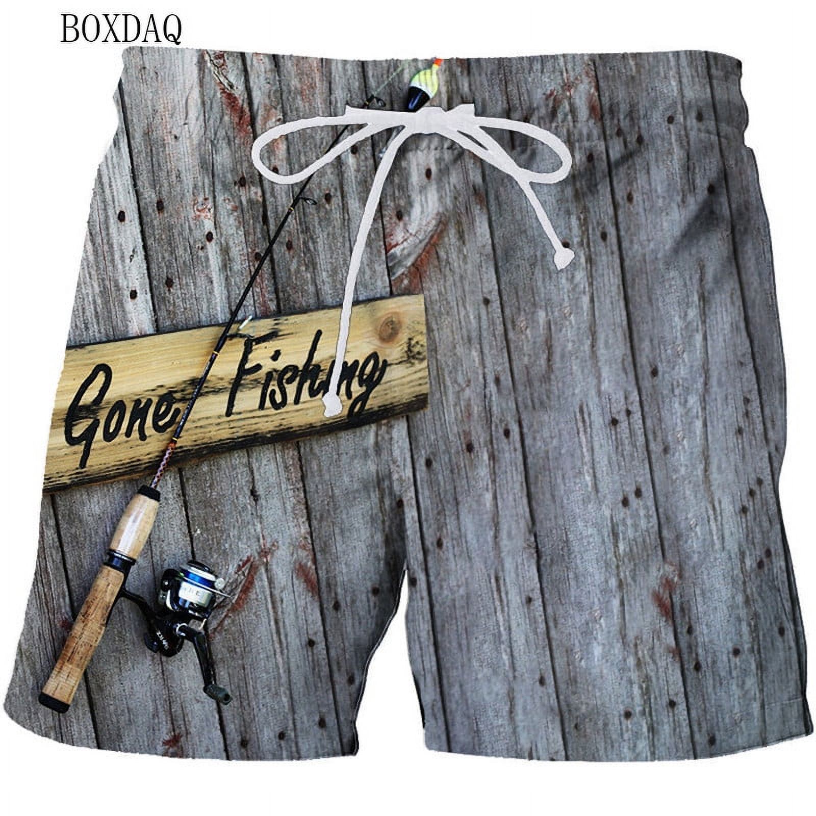 Beach Casual Men's Shorts Fashion 3d Printed Fishing Style Man Shorts ...