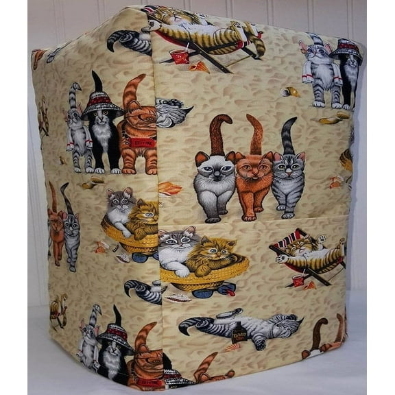 Beach Cats Bread Machine Cover by Penny's Needful Things (All Beach Cats)