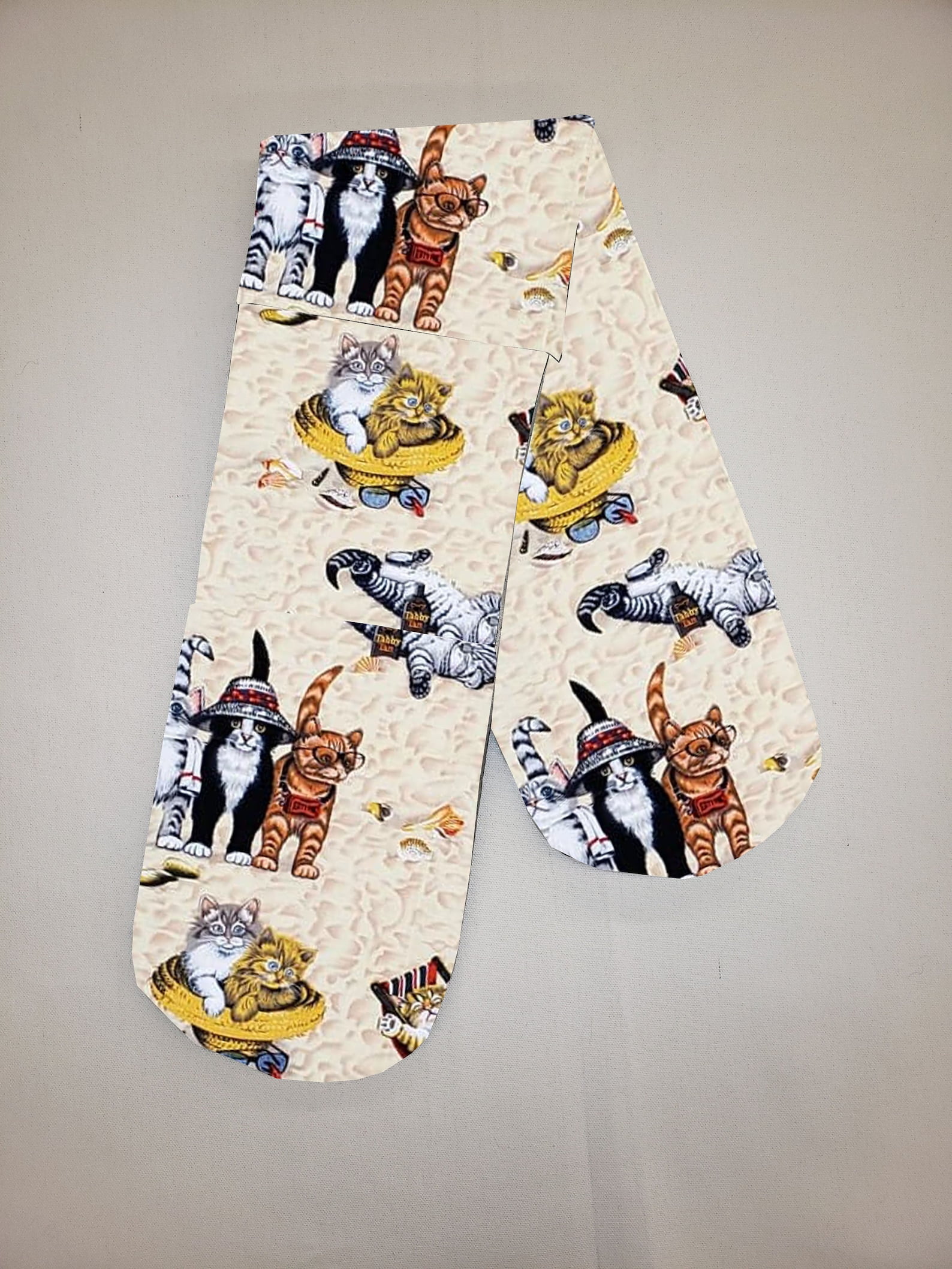 Beach Cats Double Oven Mitt
