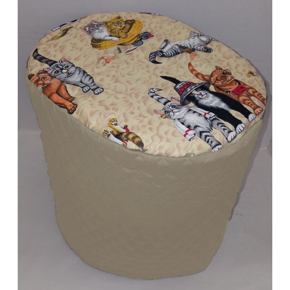 Beach Cats Food Processor Cover by Penny's Needful Things (Large, Tan)
