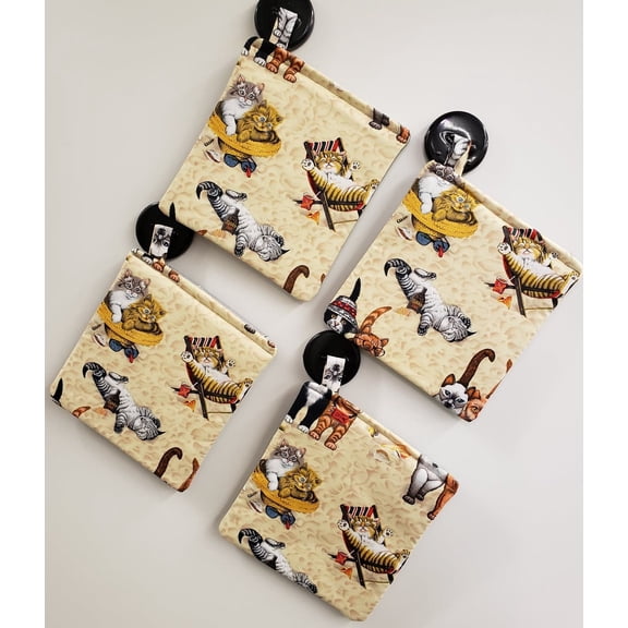 Beach Cats Pot Holders (Set of 2)