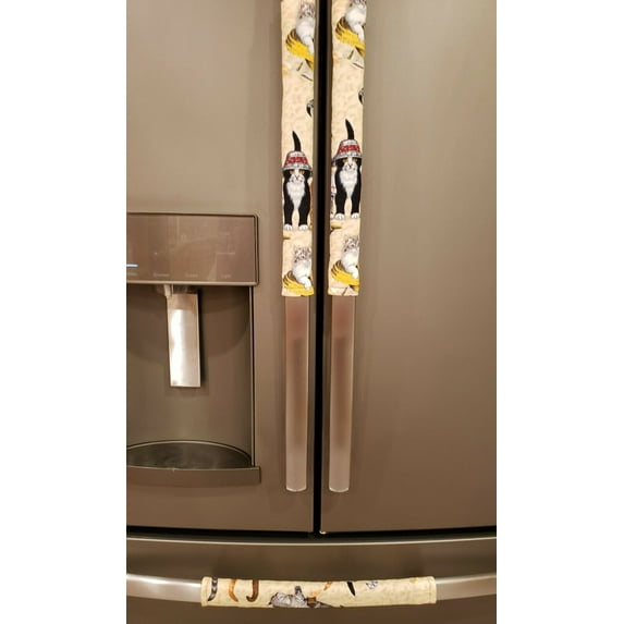Beach Cats Refrigerator Oven Dishwasher Handle Covers by Penny's Needful Things (15 Inch) (Set of 6)