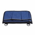 thumbnail image 1 of Beach Chair Armrest Bag, Waterproof Beach Chair Hanging Storage Pouch Arm Rest Magazine Snack Bag with 4 Pockets for Camping Outdoors, Blue, 1 of 6