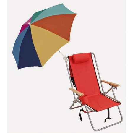 Beach Chair Clamp on Umbrella- 4' - Multi Color - 2Pack