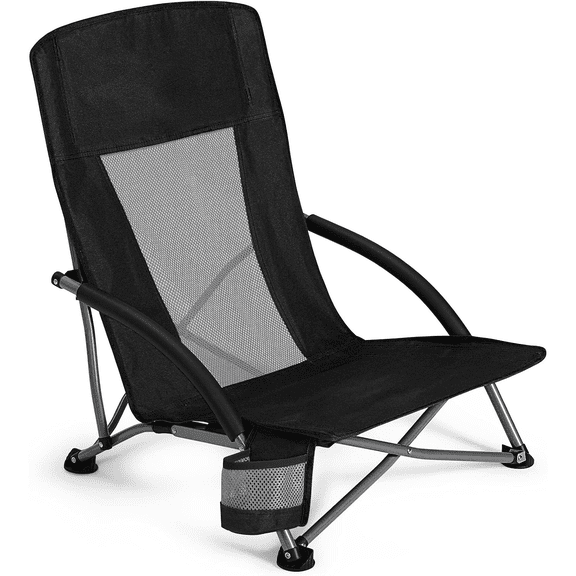Beach Chair Folding Portable Beach Backpack Camping Chair for Adults with Mesh Back