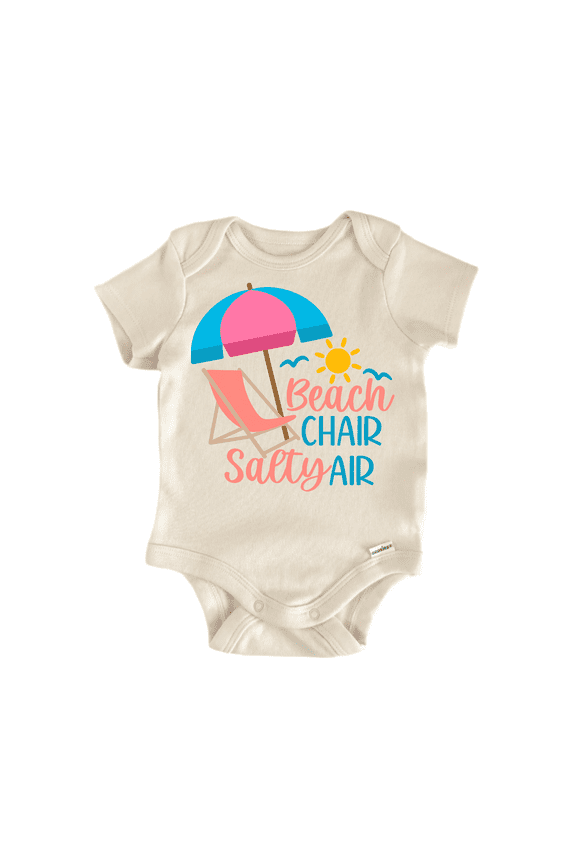 Beach Chair Salty Air Newborn Baby Bodysuit