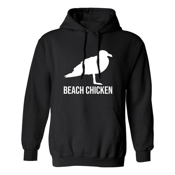 Beach Chicken Adult Hooded Sweatshirt