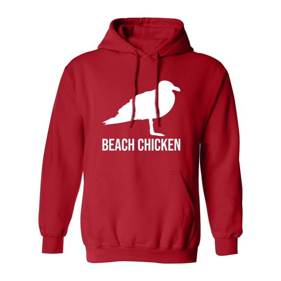 Beach Chicken Adult Hooded Sweatshirt