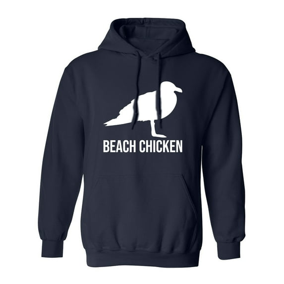 Beach Chicken Adult Hooded Sweatshirt