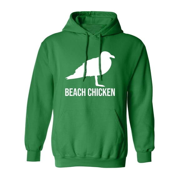 Beach Chicken Adult Hooded Sweatshirt