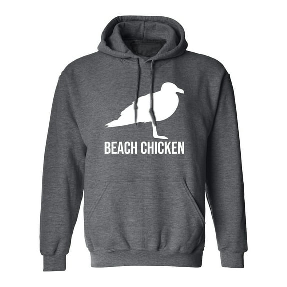 Beach Chicken Adult Hooded Sweatshirt