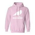 thumbnail image 1 of Beach Chicken Adult Hooded Sweatshirt, 1 of 1
