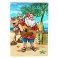 thumbnail image 1 of Beach Christmas Santa Claus Island Time Flag Canvas House Size, 1 of 4