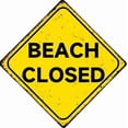 thumbnail image 1 of Beach Closed Retro Sign Country Home Decor For Home Living Room Kitchen Bathroom Decoration 12X12 Inch, 1 of 4
