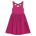 thumbnail image 1 of Beach Clothing for Kids Westernized Girls Open Back Sleeveless Tank Top Dress Daily Versatile Black Dresses, 1 of 5
