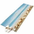 thumbnail image 1 of Beach Coastal 2'x6' Runner Rug, Summer Seaside Shell Starfish Nautical Washable Non-Slip Area Rugs for Hallway Kitchen Floor Bedroom Entryway, Laundry Carpet Decoration Indoor Mat, 1 of 9