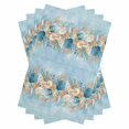 thumbnail image 1 of Beach Coastal Blue Kitchen Towels Set of 4, Water Absorbent Dish Towel, Nautical Shell Starfish Coral Summer Decorative Hand Towels - Quick Drying Cloth for Cooking Baking, 18x28 Inch, 1 of 8