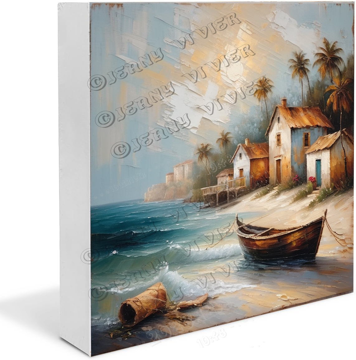 Photo inspiration: Picture Idea: Beach Coastal Cottage Landscape Wood Box Sign Desk Decor Rustic