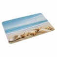 thumbnail image 1 of Beach Coastal Doormat Outdoor Entrance 18"x30", Summer Seaside Shell Starfish Nautical Absorb Moisture Dirt Door Mats, Non-Slip Rubber Backing Floor Mats Indoor, Low-Profile Front Door Rugs, 1 of 9