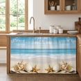 Beach Coastal Pantry Cabinet Curtains 28''x51'', Summer Nautical ...