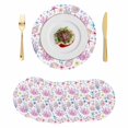 thumbnail image 1 of Beach Coastal Round 13 Inch Placemats Set of 6, Ocean Summer Nautical Shell Starfish Coral HeatResistant Non Slip Place Mats for Dining Table, Wipeable Braided Kitchen Table Mats for Housewarming, 1 of 9