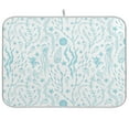 thumbnail image 1 of Beach Coastal Seastars Blue Ocean Dish Drying Mat Microfiber Kitchen Mats Large Counter Absorbent Dish Pad Drainer Rack 18"x24", 1 of 7