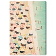 thumbnail image 1 of Beach Coastline Fun Canvas Modern Beach Wall Art by Art Remedy, Gallery Wrapped, 24" x 36", 1 of 7