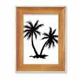 thumbnail image 1 of Beach Coconut Tree Black Outline Desktop Wooden Photo Frame Display Picture Art Painting Multiple Sets, 1 of 4