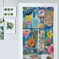 thumbnail image 1 of Beach Collage Tropical Paradise Fun Door Curtain Nordic Living Room DoorCurtain Porch Partition Curtain Kitchen Rative Half Curtain, 1 of 4