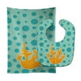 thumbnail image 1 of Beach Coral Baby Bib and Burp Cloth, 1 of 1
