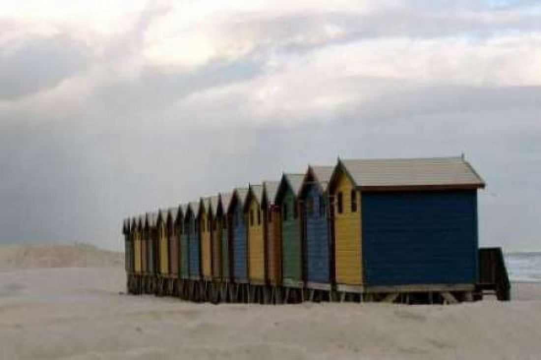 Beach Cottages I Canvas Art - Dana Underdahl (24 x 36)