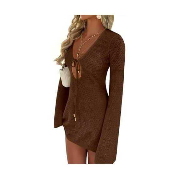 Beach Cover Ups for Women Crochet Swimsuit Bathing Suit Swimwear Bikini Mesh Knit Dress 2025 Summer Vacation Outfits