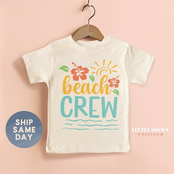 Beach Crew Toddler Shirt, Cute Family Vacation Clothes, Vacay Mode Apparel, Kids Hawaii T-Shirt, Spring Break Toddler Tee, (Ca-Summ28), New Born, Baby Shower Gift, New Parents Gift