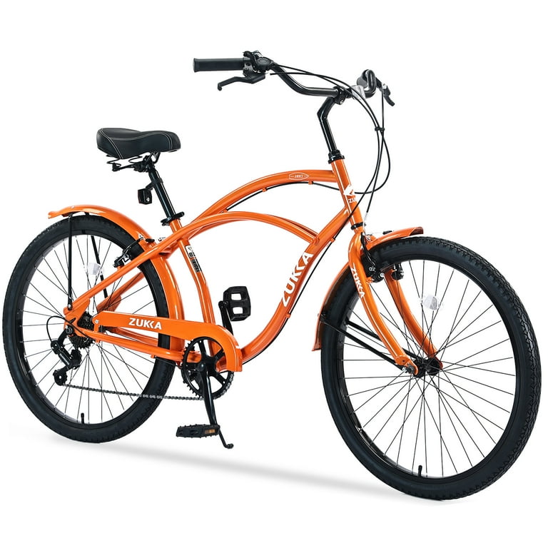 Beach Cruiser Bike, Men and Women, 18-Inch Steel Frame, 26 Beach Cruiser Bike, Men and Women, 18-Inch Steel Frame, 26